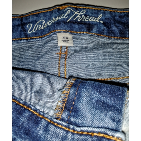 OOAK Tie Bleach Universal Thread Denim Mini - Picture 3 of 4